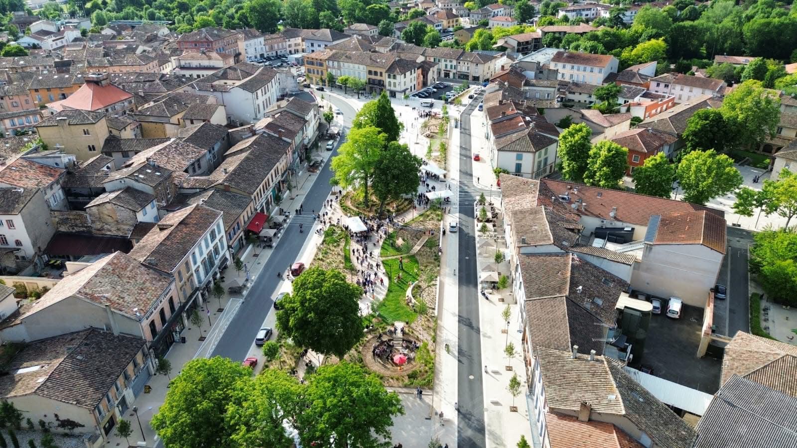 « Les Promenades » à Caussade, un cœur de ville repensé